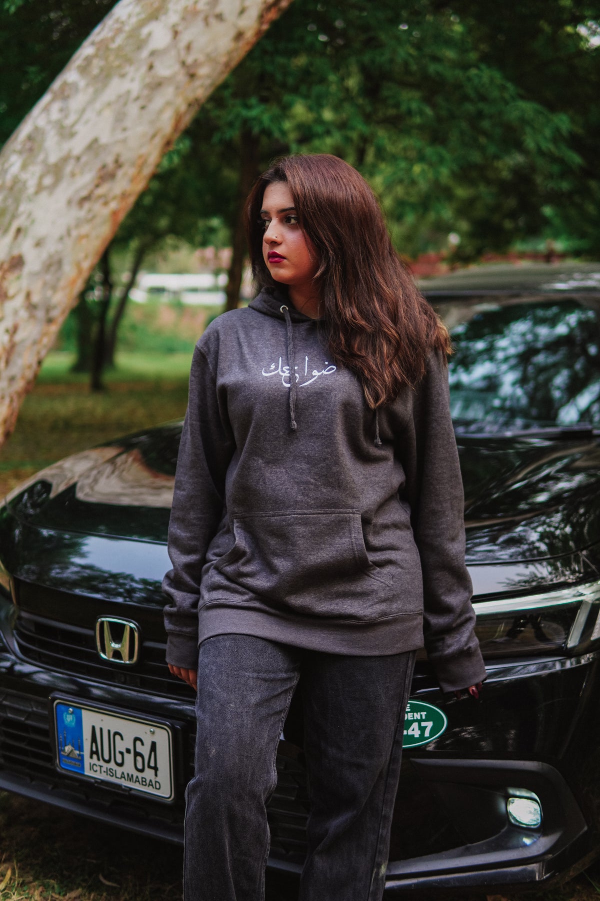 Smoky Luxe Charcoal Hoodie