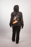 Smoky Luxe Charcoal Hoodie